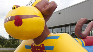 Hüpfburg Super Affe